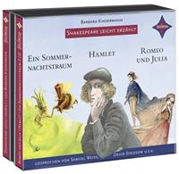 barbarakindermann,williamshakespeare Weltliteratur für Kinder: Shakespeare leicht erzählt 3er-Box: Romeo und Julia Hamlet Ein Sommernachtstraum