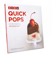 Zoku receptenboek Quick Pops 21 x 19 cm papier wit/rood