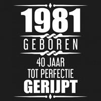 Albaspirit Gastenboeken 1981 Geboren 40 Jaar Tot Perfectie Gerijpt