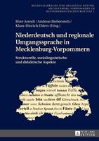Peter Lang GmbH, Internationaler Verlag der Wissenschaften Niederdeutsch und regionale Umgangssprache in Mecklenburg-Vorpommern