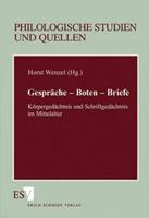 Horst Wenzel Gespräche - Boten - Briefe