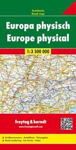 Freytag-Berndt u. Artaria Europa physisch, Autokarte 1:3,5 Mio.. Europa, fisico. Europe fysiek