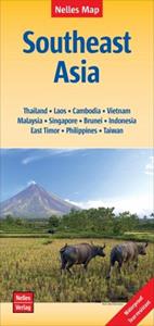 Nelles Verlag Nelles Maps Southeast Asia, Polyart-Ausgabe. Südostasien / Asie du Sud-Est / Sudeste Asiático