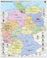 Heinrich Stiefel Deutschland politisch mit Wappen 1 : 700.000