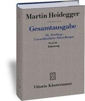 Martin Heidegger Besinnung (1938/39). Im Anhang: Mein bisheriger Weg