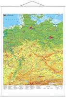 Heinrich Stiefel Deutschland physisch 1 : 750 000. Wandkarte mit Metallbeleistung