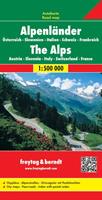 Freytag-Berndt und ARTARIA Alpenländer - Österreich - Slowenien - Italien - Schweiz - Frankreich, Autokarte 1:500.000