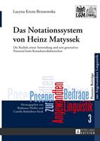 Lucyna Krenz-Brzozowska Das Notationssystem von Heinz Matyssek