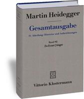 Martin Heidegger Zu Ernst Jünger