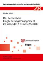 Meike Schils Das betriebliche Eingliederungsmanagement im Sinne des § 84 Abs. 2 SGB IX