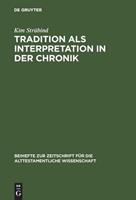 Kim Strübind Tradition als Interpretation in der Chronik