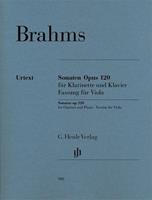 Johannes Brahms Sonaten Opus 120 für Klavier und Klarinette