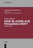 Franz Werfel Eine blaßblaue Frauenschrift