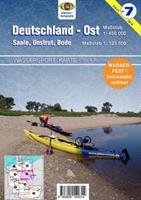 Erhard Jübermann Wassersport-Karte / Deutschland Ost für Kanu- und Rudersport 1 : 125 000