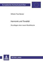 Wilhelm Paul Becker Harmonik und Tonalität