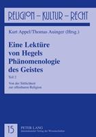 Peter Lang GmbH, Internationaler Verlag der Wissenschaften Eine Lektüre von Hegels Phänomenologie des Geistes
