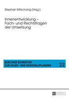 Peter Lang GmbH, Internationaler Verlag der Wissenschaften Innenentwicklung – Fach- und Rechtsfragen der Umsetzung