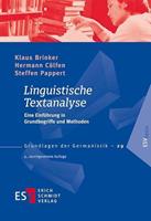 Klaus Brinker, Hermann Cölfen, Steffen Pappert Linguistische Textanalyse