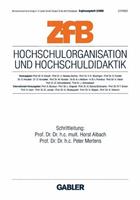 Horst Albach, Peter Mertens Hochschulorganisation und Hochschuldidaktik