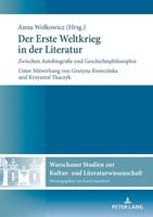 Peter Lang GmbH, Internationaler Verlag der Wissenschaften Der Erste Weltkrieg in der Literatur