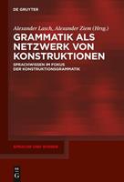 De Gruyter Oldenbourg Grammatik als Netzwerk von Konstruktionen