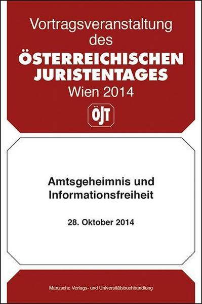 MANZ Verlag Wien Amtsgeheimnis und Informationsfreiheit