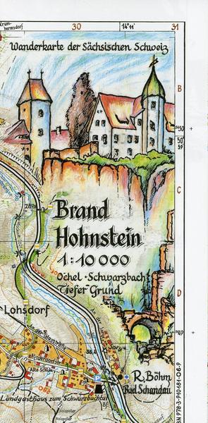 Rolf Böhm Brand Hohnstein 1 : 10 000