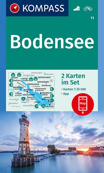 Kompass-Karten KOMPASS Wanderkarte Bodensee