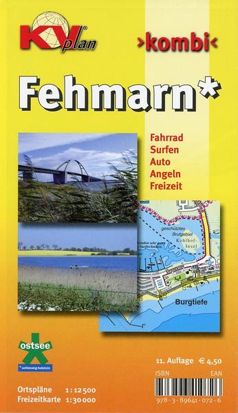 Sascha René Tacken Fehmarn, KVplan, Radkarte/Freizeitkarte/Stadtplan, 1:27.500 / 1:12.500