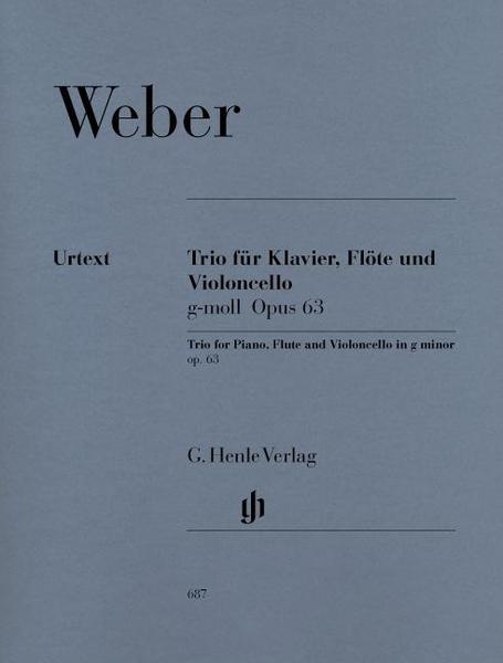 Carl Maria Weber Trio für Klavier, Flöte und Violoncello in g-moll op. 63