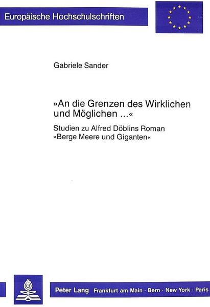 Gabriele Sander «An die Grenzen des Wirklichen und Möglichen ...»