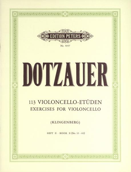 Justus Johann Friedrich Dotzauer 113 Violoncello-Etüden - Heft 2