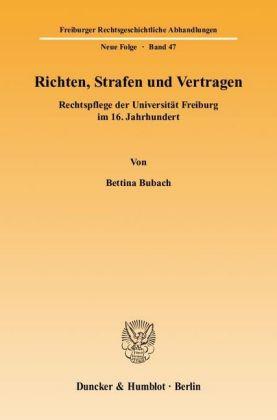 Bettina Bubach Richten, Strafen und Vertragen.