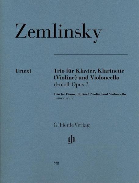 Alexander Zemlinsky Trio für Klavier, Klarinette (Violine) und Violoncello d-moll op. 3
