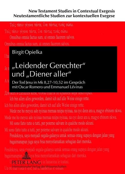Birgit Opielka «Leidender Gerechter» und «Diener aller»