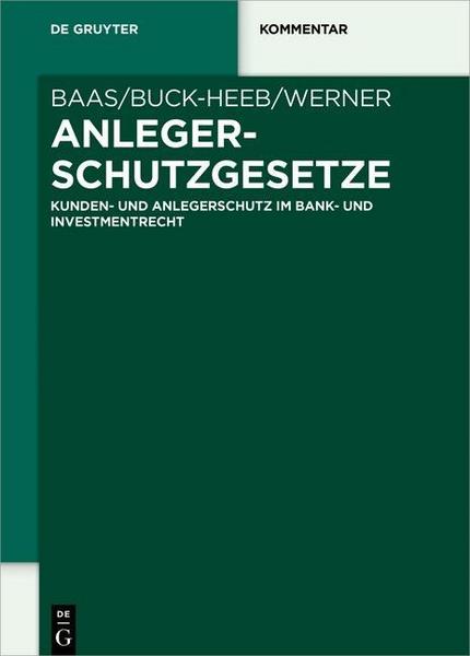 De Gruyter Anlegerschutzgesetze