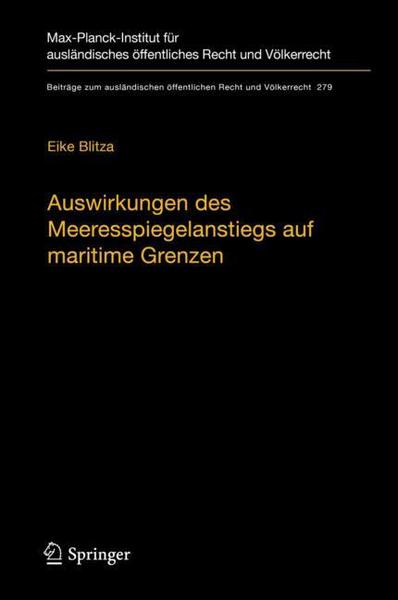 Eike Blitza Auswirkungen des Meeresspiegelanstiegs auf maritime Grenzen