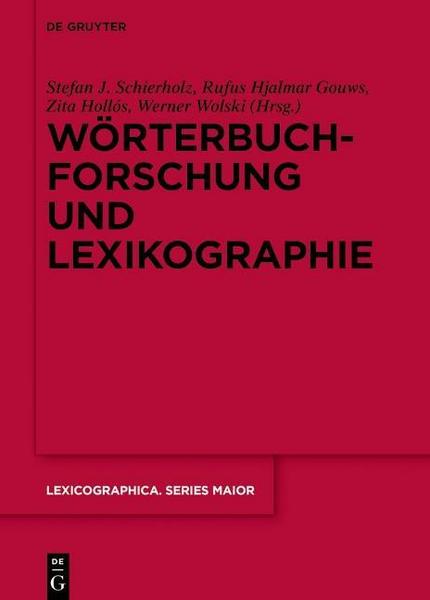 De Gruyter Mouton Wörterbuchforschung und Lexikographie