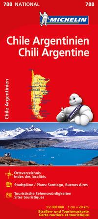 Michelin / Travel House Media Michelin Karte Chile, Argentinien; Chili, Argentine