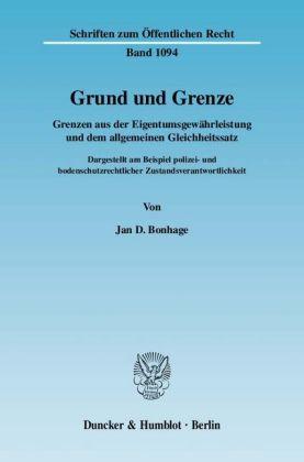 Jan D. Bonhage Grund und Grenze.