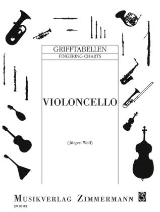 Musikverlag Zimmermann Grifftabelle für Violoncello