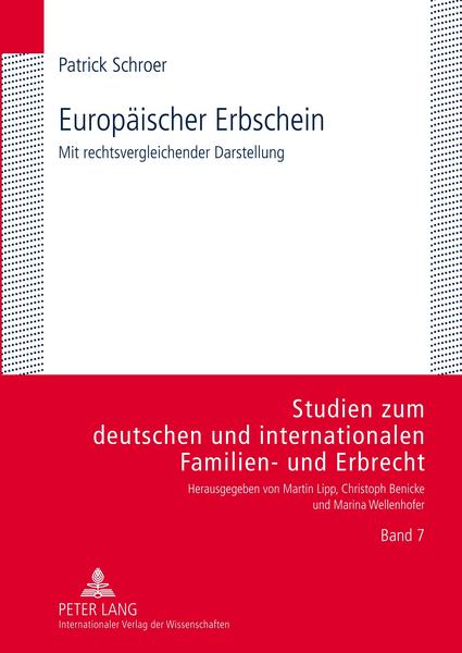 Patrick Schroer Europäischer Erbschein