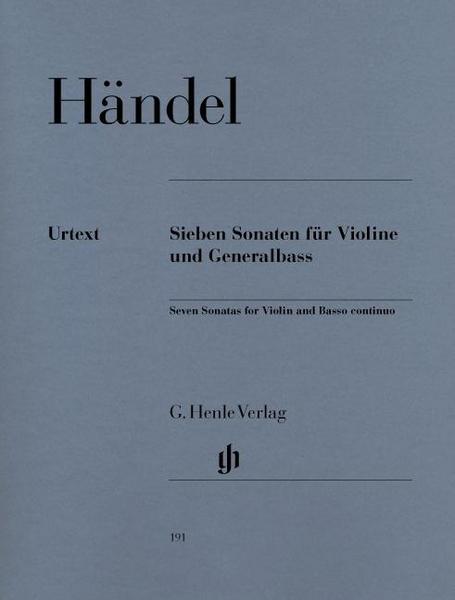 Georg Friedrich Händel 7 Sonaten für Violine und Generalbass