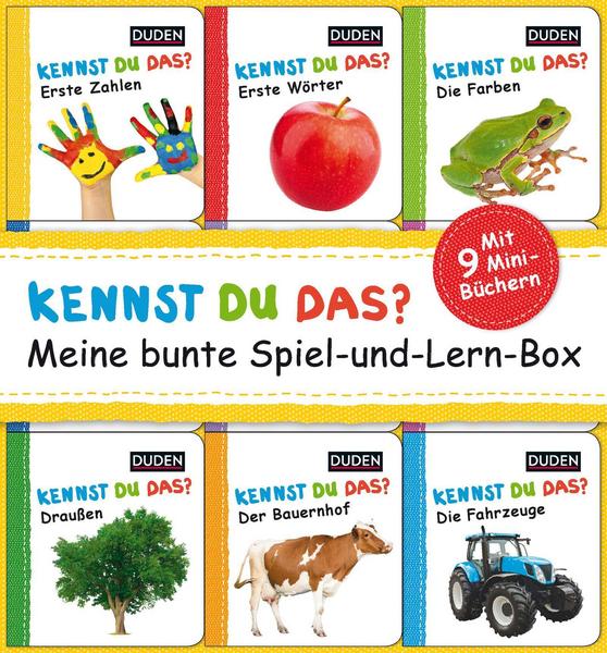 FISCHER Duden Kinderbuch Duden 12+: Kennst du das℃ Meine bunte Spiel-und-Lern-Box