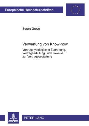 Sergio Greco Verwertung von Know-how