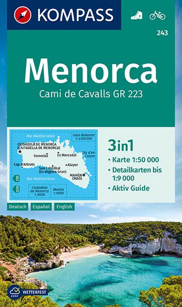 Kompass-Karten KOMPASS Wanderkarte Menorca