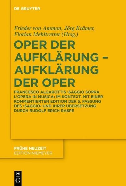 De Gruyter Oper der Aufklärung – Aufklärung der Oper