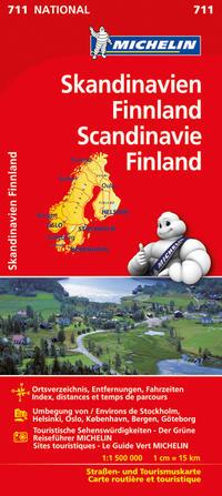 Michelin Editions des Voyages Michelin Skandinavien - Finnland 1 : 1 500 000