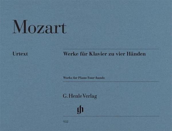 Wolfgang Amadeus Mozart Werke für Klavier zu vier Händen