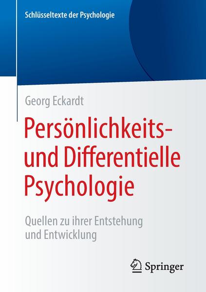 Georg Eckardt Persönlichkeits- und Differentielle Psychologie